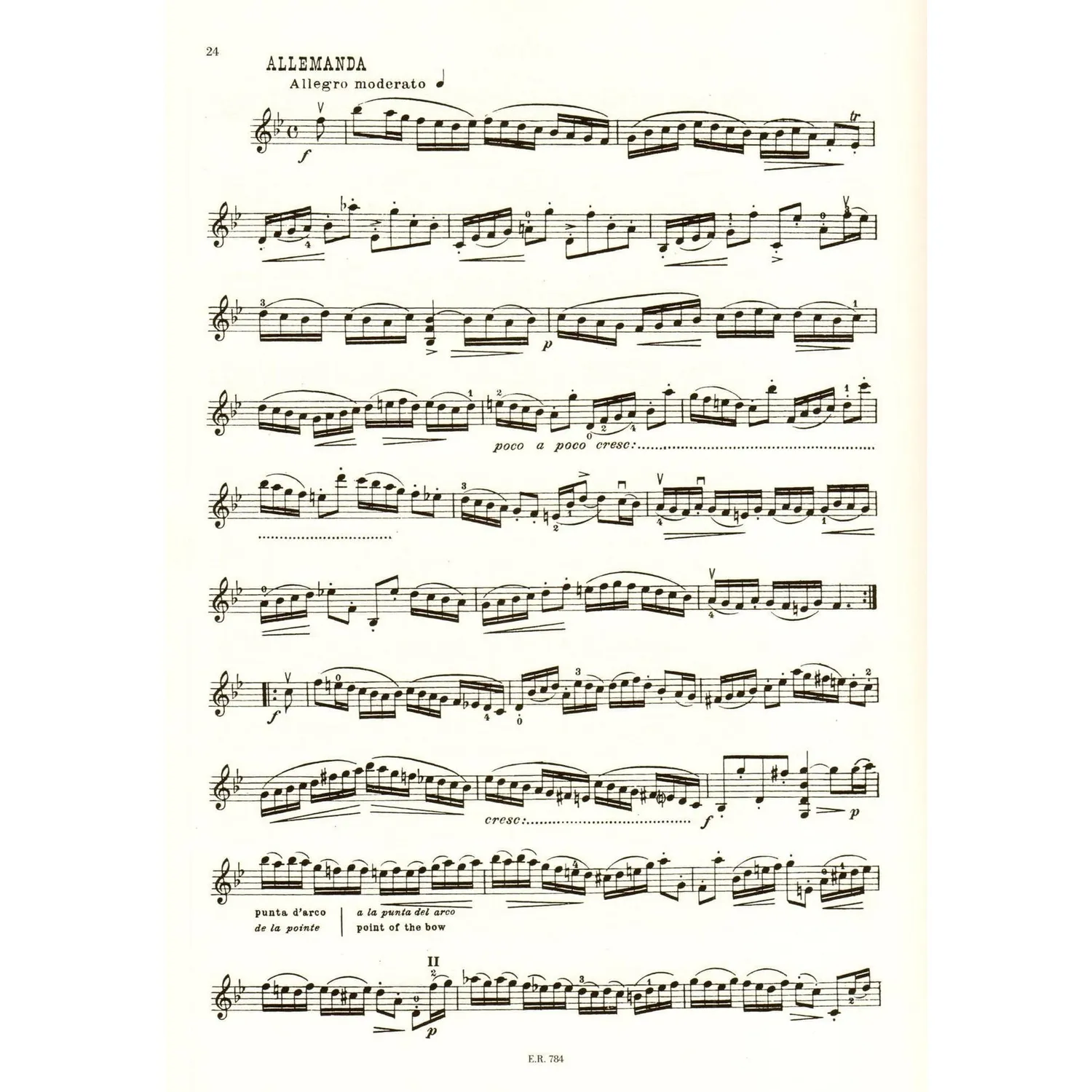 Bach 6 Suiten BWV 1007-1012 Noten Violine solo Ricordi