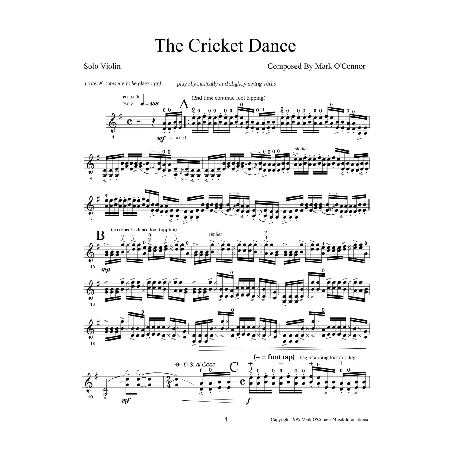 Shar Music O'Connor Midnight On The Water Noten Download Violine solo