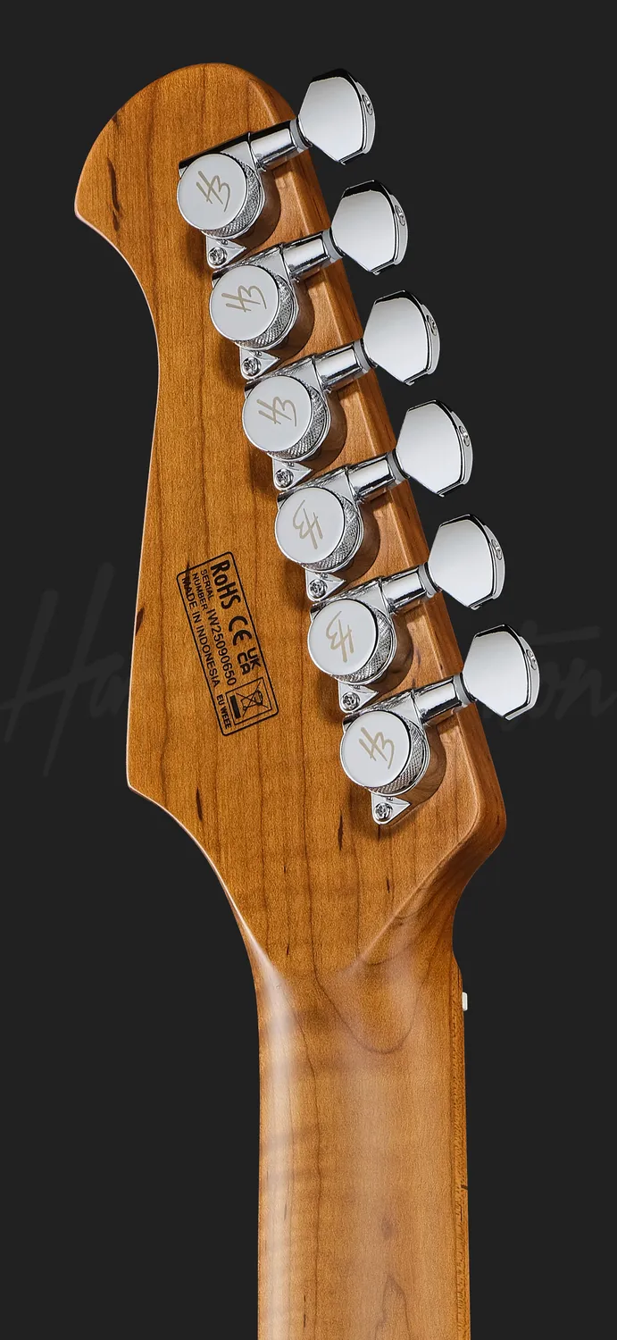 Harley Benton Fusion-IV HSS MN E-Gitarre Jade Metallic