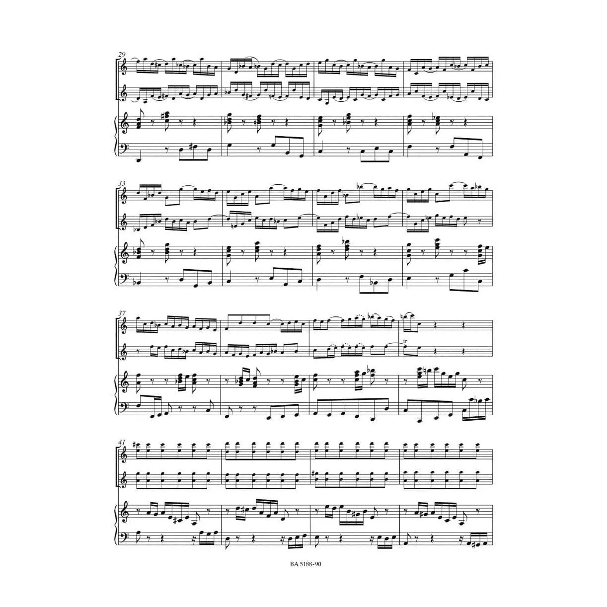 Bärenreiter Bach Doppelkonzert d-Moll BWV 1043 Noten Urtext