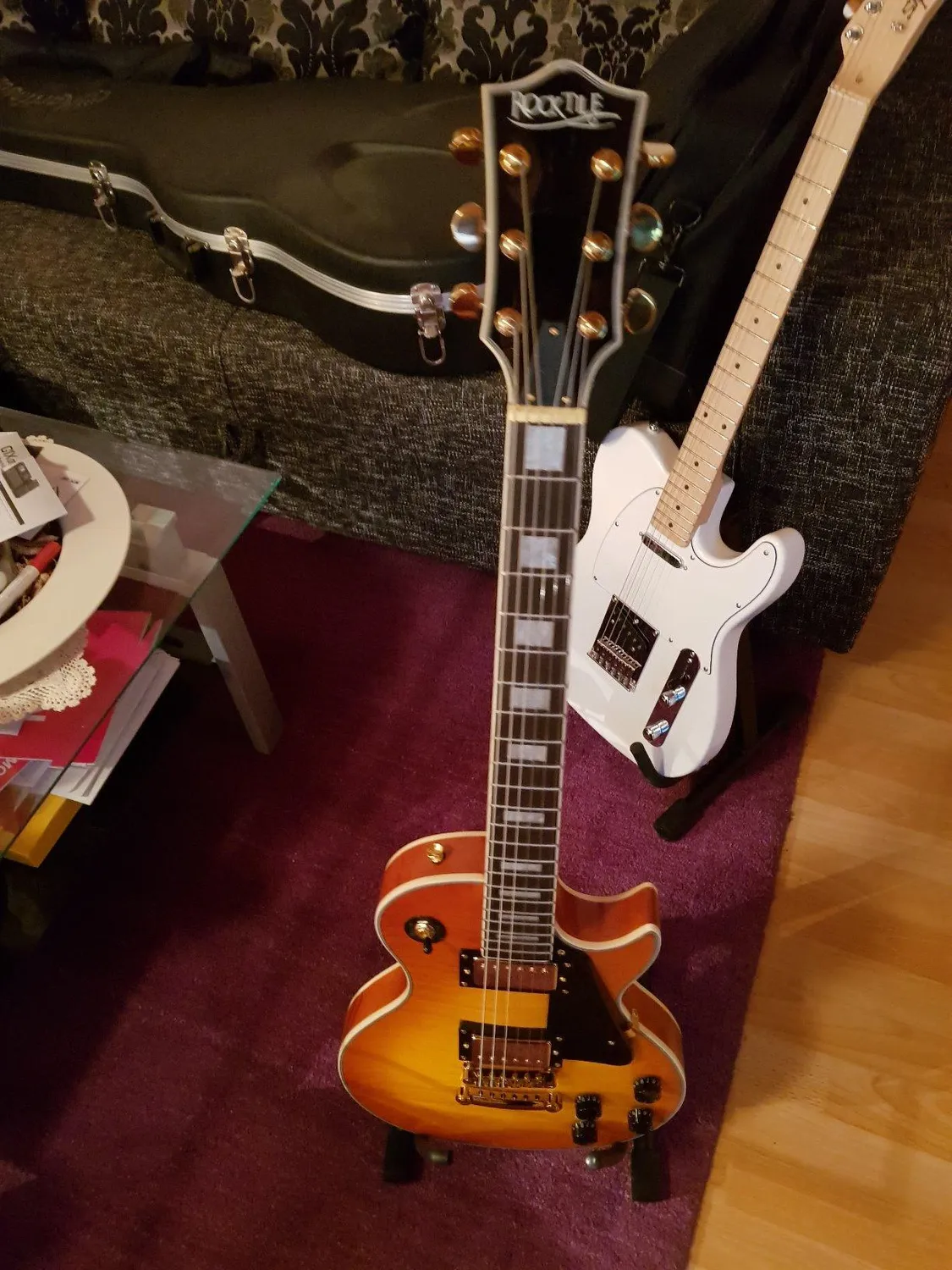Rocktile Pro L-200OHB E-Gitarre Orange Honey Burst