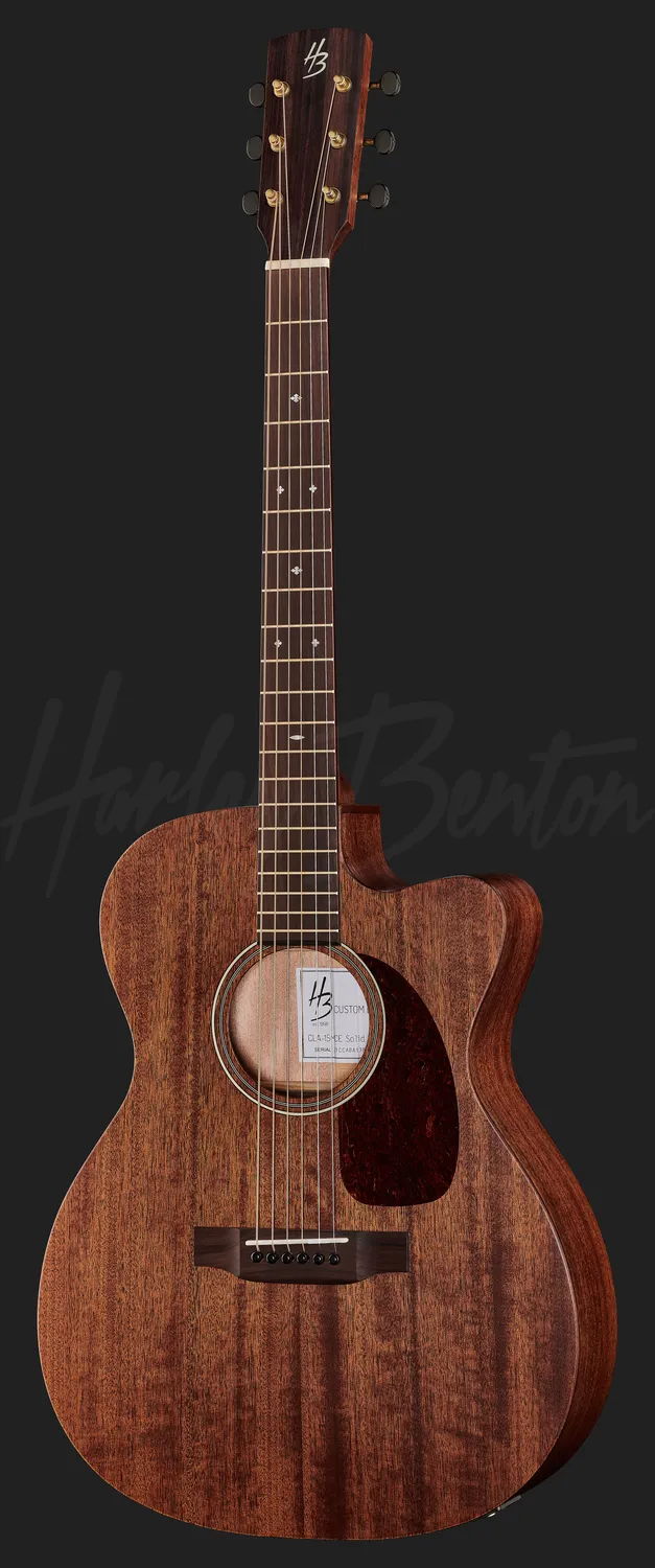 Harley Benton Custom Line CLA-15MCE Westerngitarre Mahagoni