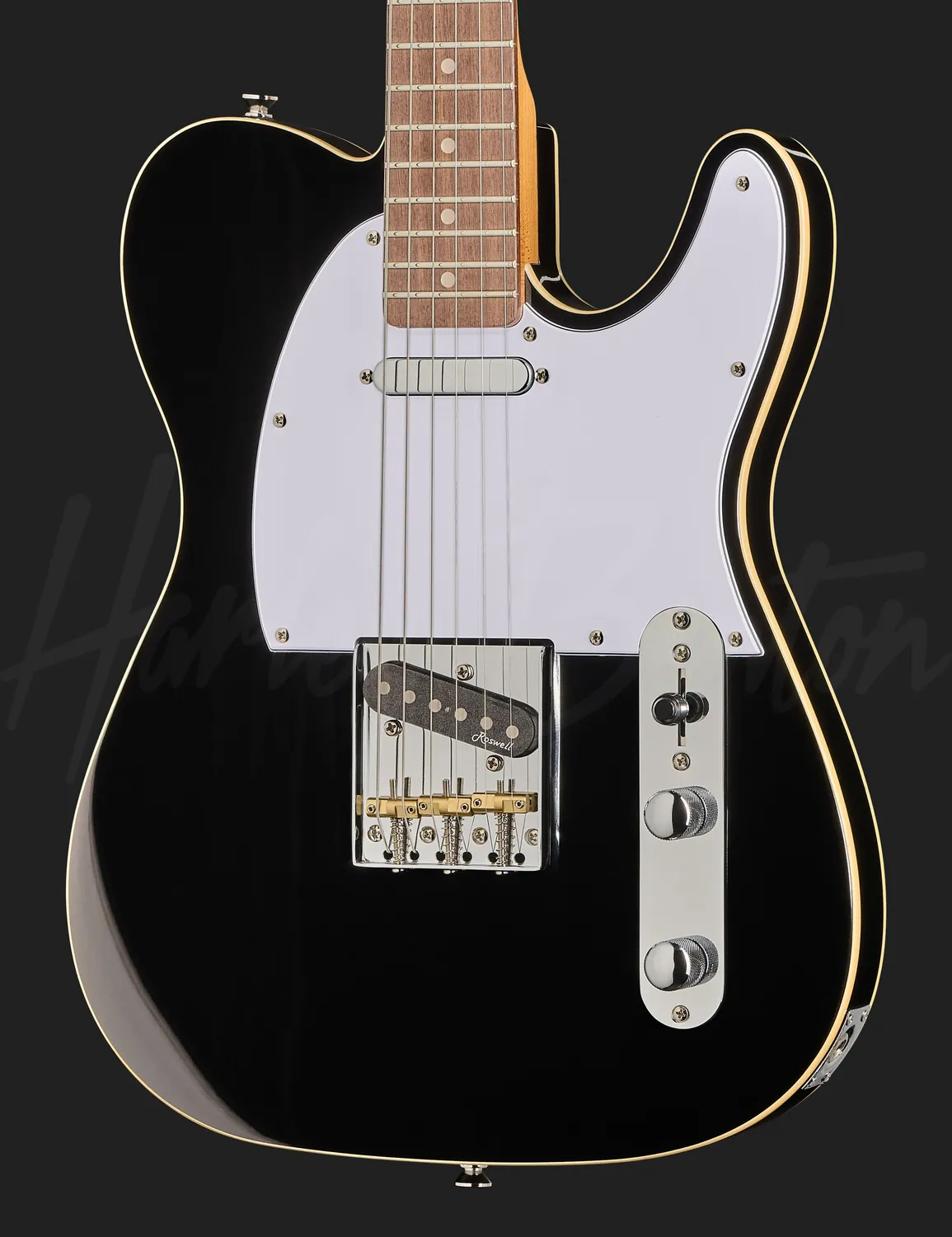 Harley Benton Classic TE-62DB E-Gitarre Schwarz Singlecoil