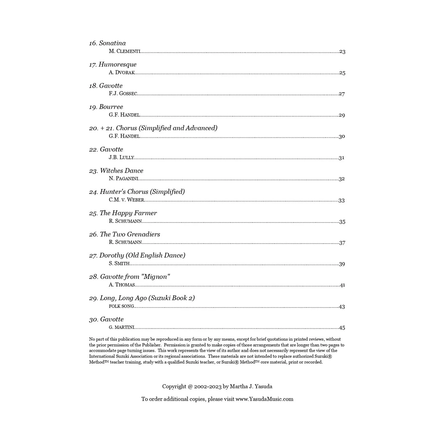 Yasuda Harmonious Melodies Vol. I Noten Download Trio Duo