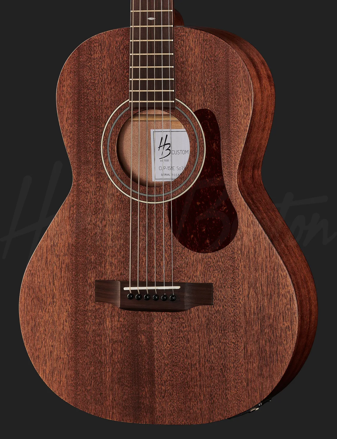 Harley Benton CLP-15ME Parlor-Gitarre Vollmahagoni Tonabnehmer