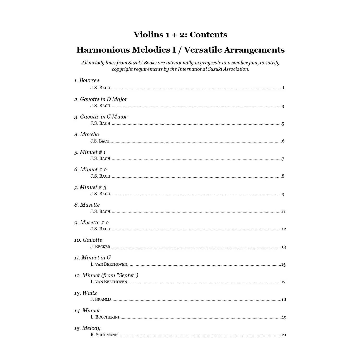Yasuda Harmonious Melodies Vol. I Noten Download Trio Duo