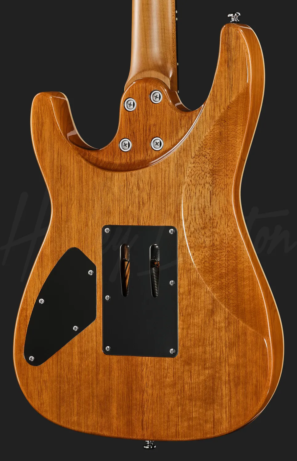Harley Benton Fusion-IV HH RW FR QBLB E-Gitarre Quilt Blue Floyd