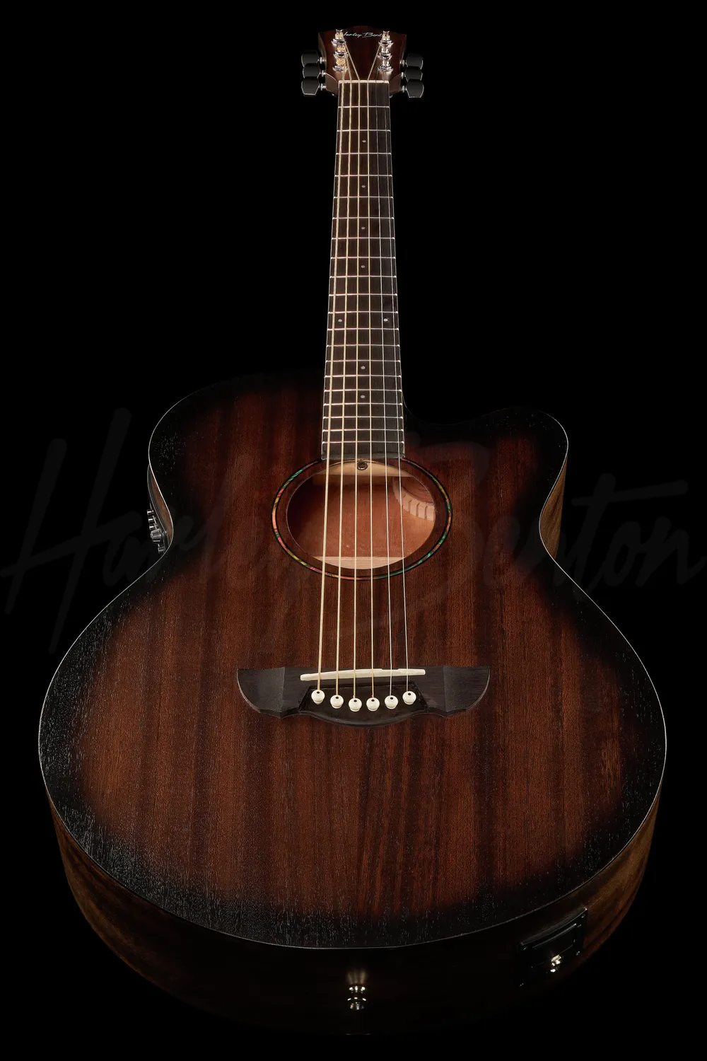 Harley Benton Delta Blues MJCE Westerngitarre Mahagoni