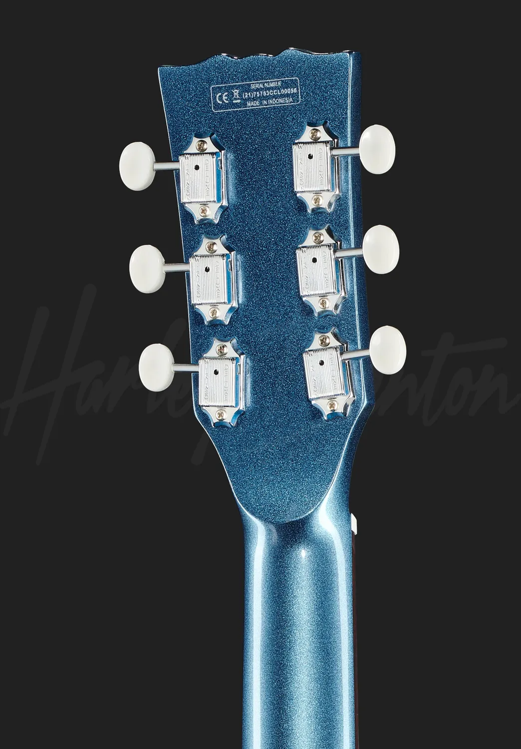 Harley Benton Vintage DC-Junior E-Gitarre Pelham Blue P90