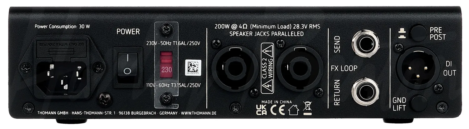 Harley Benton BLOCK-200 Basstopteil 200 Watt Class-D
