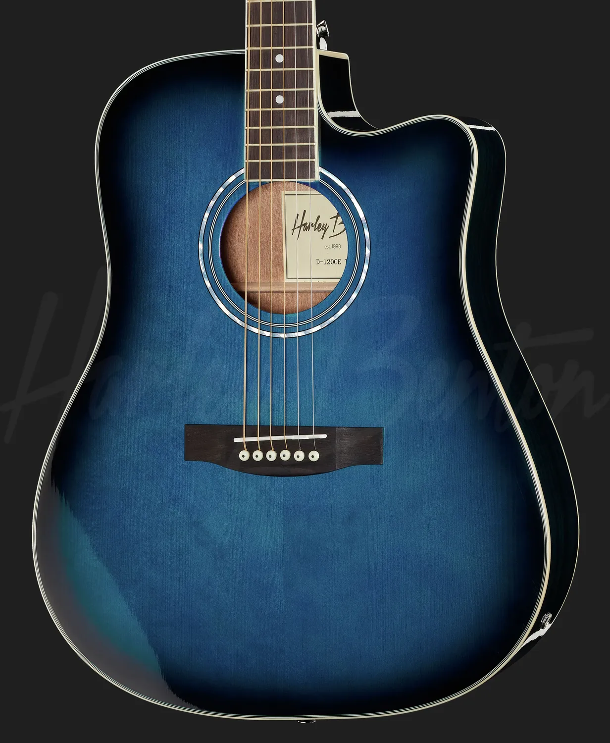 Harley Benton Custom D-120CE Westerngitarre TB Cutaway