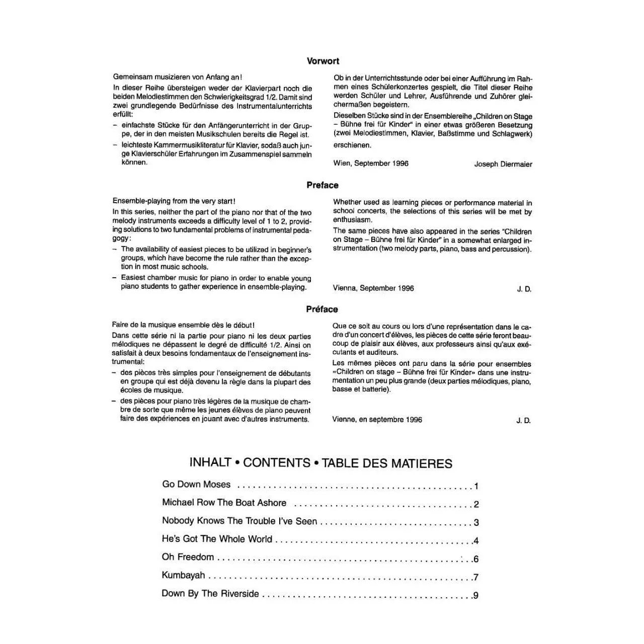 Shar Music Radanovics Gospels Spirituals Noten 2 Violinen Klavier