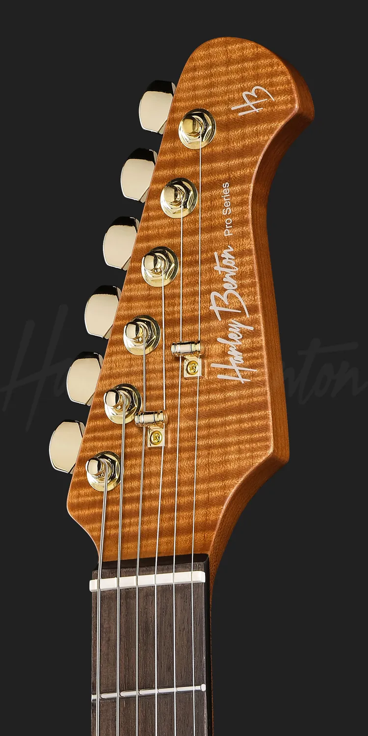 Harley Benton Progressive Fusion-IV HSS RW E-Gitarre Satin Gold