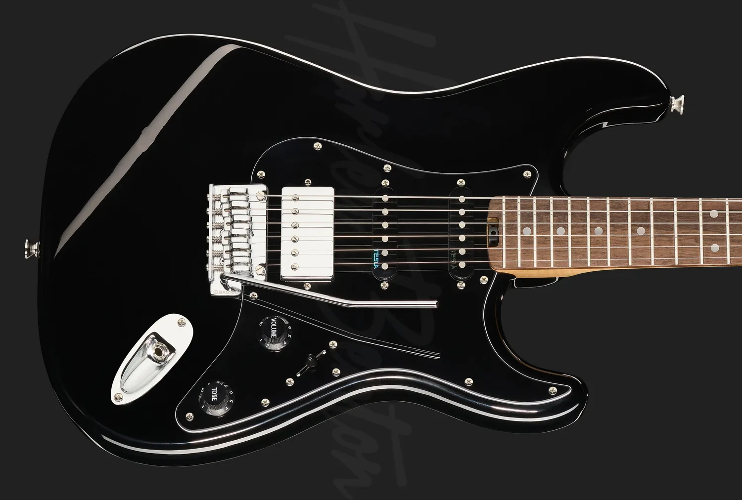 Harley Benton ST-Modern Plus HSS E-Gitarre schwarz
