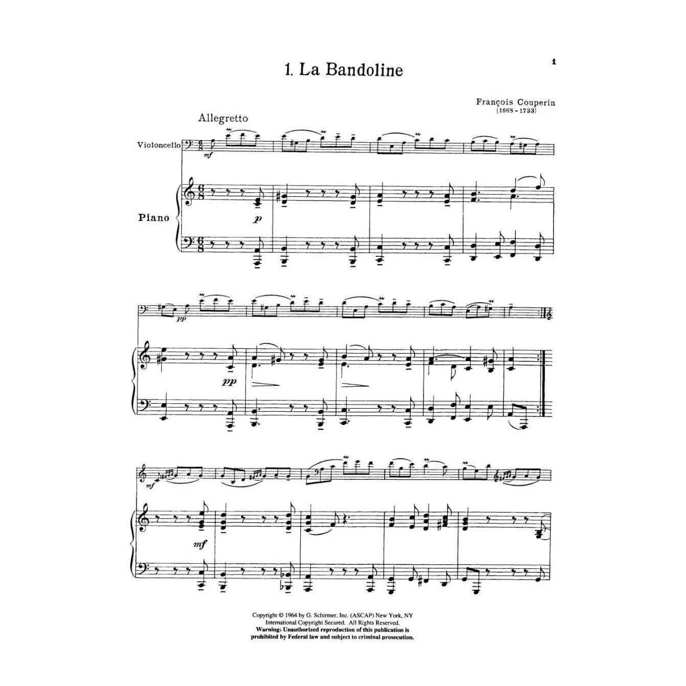 Shar Music French Composers Notenband für Cello