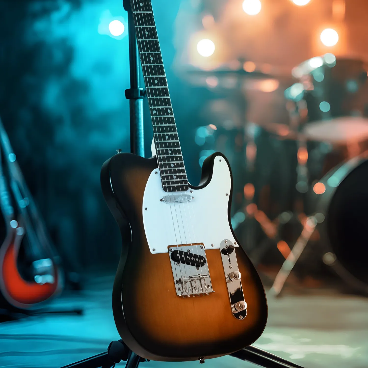 Rocktile Pro TL100-SB E-Gitarre Sunburst Set mit Zubehör