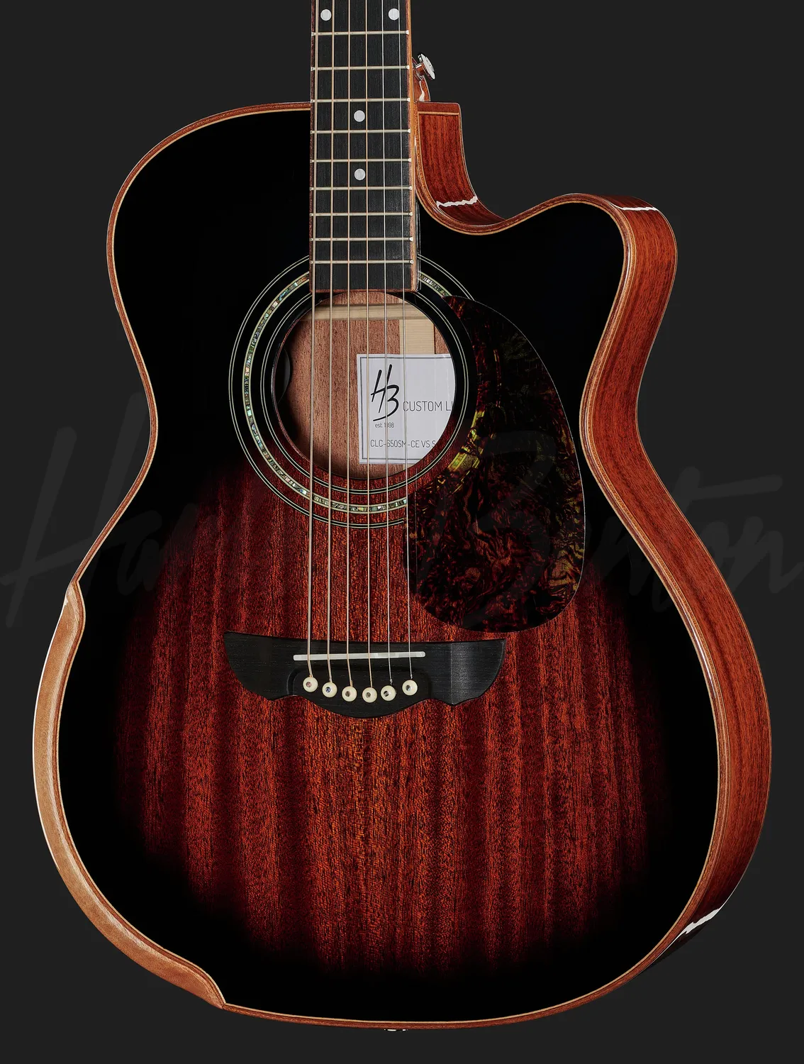 Harley Benton CLC-650SM-CE Westerngitarre Vintage Sunburst