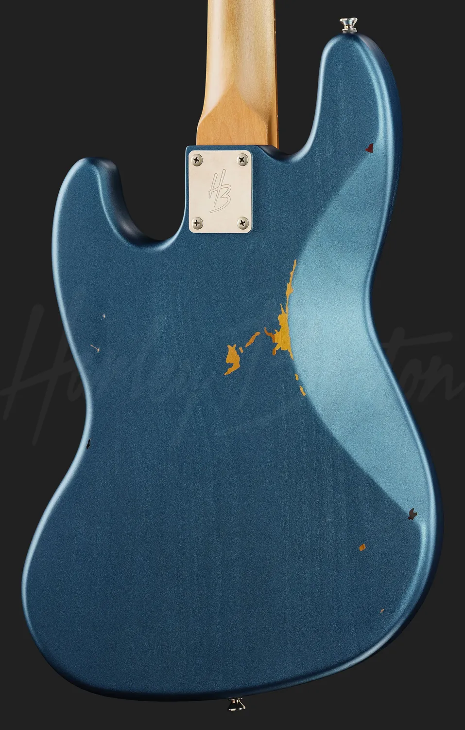 Harley Benton JB-62LA E-Bass Lake Placid Blue Erle Aged
