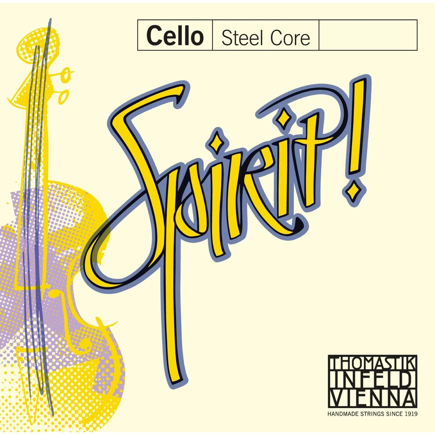 Thomastik Spirit Cello D-Saite 3/4 Chrom mittel warm