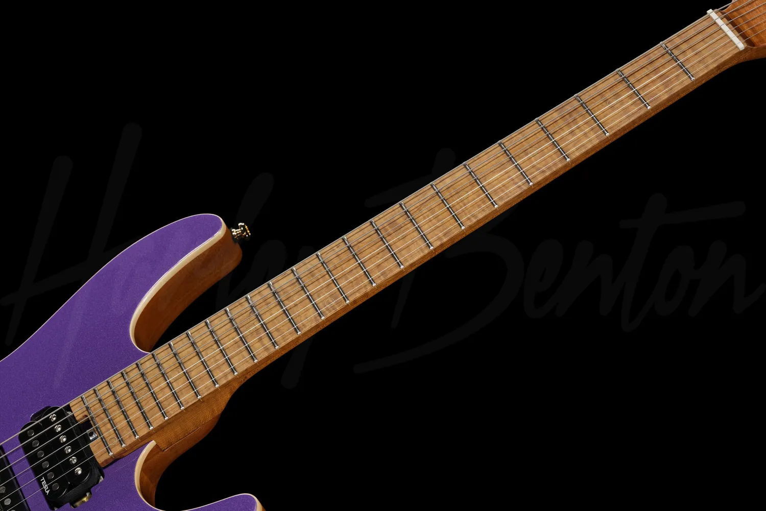 Harley Benton Fusion-IV HSH E-Gitarre Purple Metallic