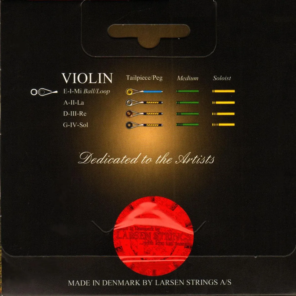 Jargar Superior Violinsaite D 4/4 mittel