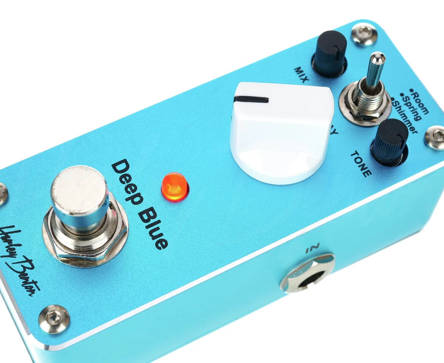 Harley Benton Standard MiniStomp Deep Blue Effektpedal Reverb