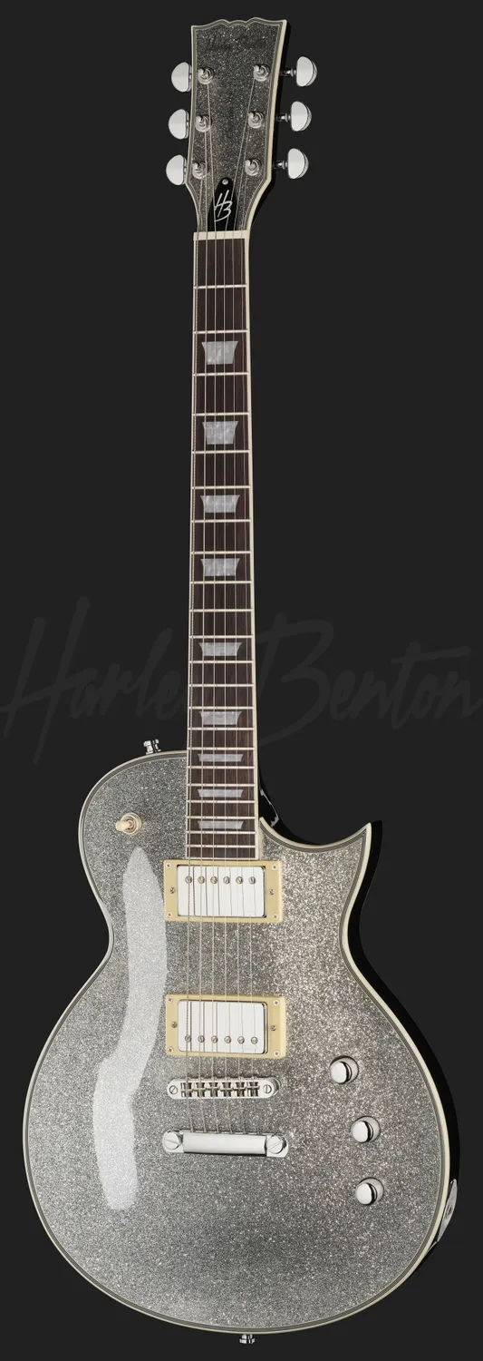 Harley Benton SC-Custom III E-Gitarre Silver Sparkle