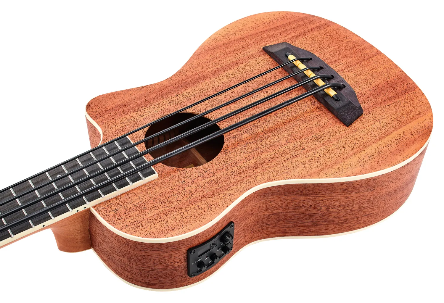 Harley Benton UkeBass Mahogany Bass-Ukulele Tonabnehmer