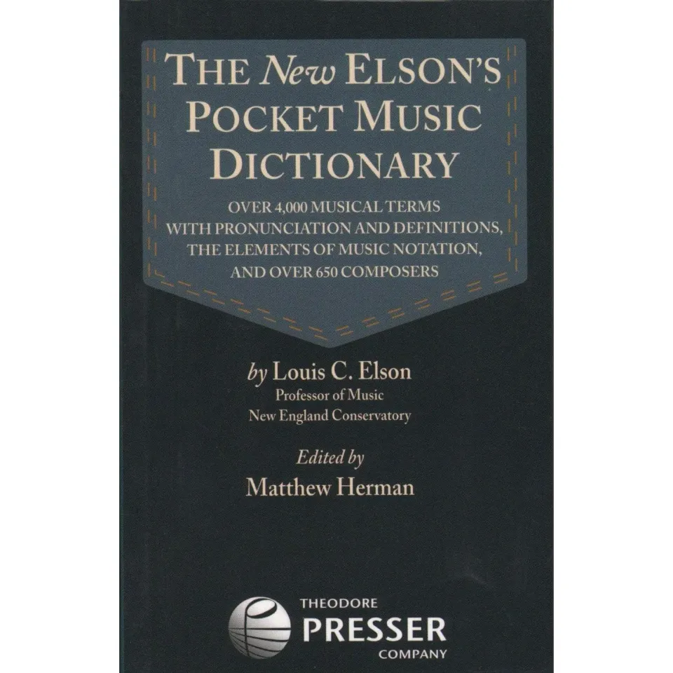 Shar Music Elson's Pocket Music Dictionary Musiklexikon 202 S.