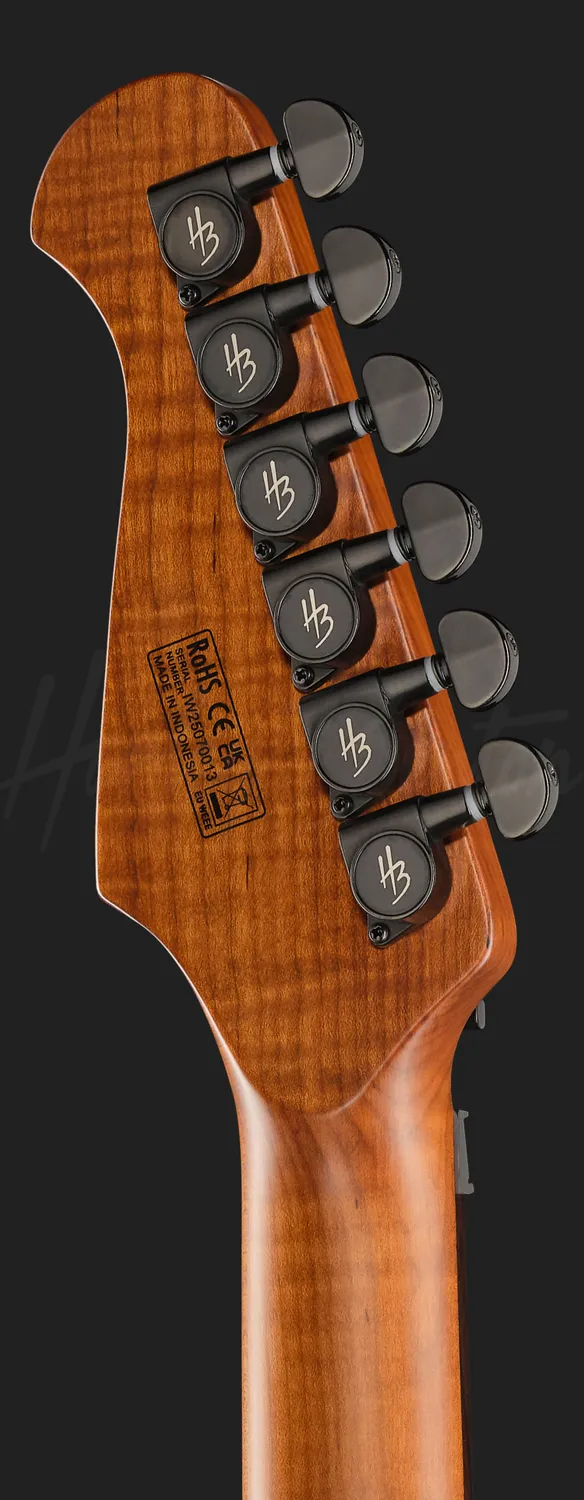 Harley Benton Fusion-IV HH E-Gitarre Floyd Rose weiß