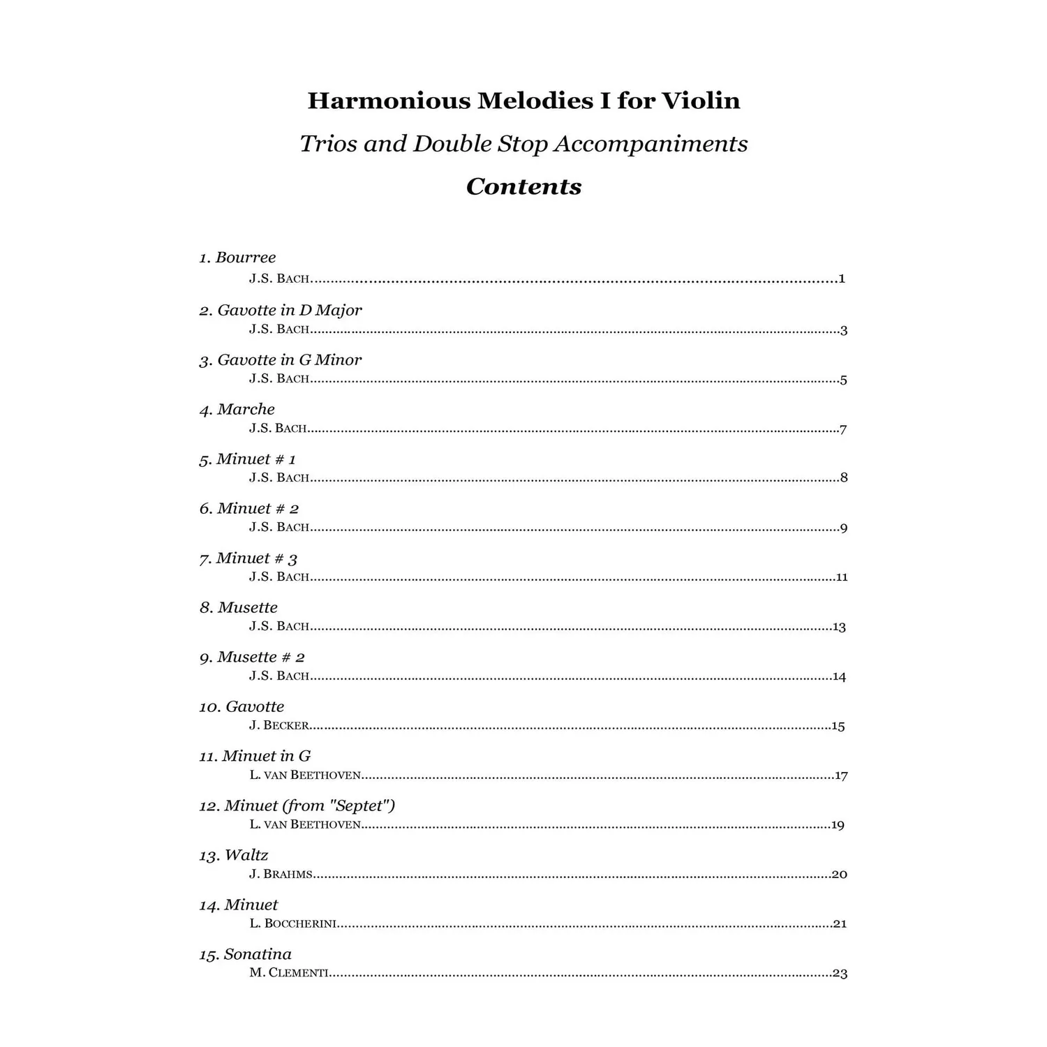 Yasuda Harmonious Melodies Vol.1 Violine Noten Download Trio