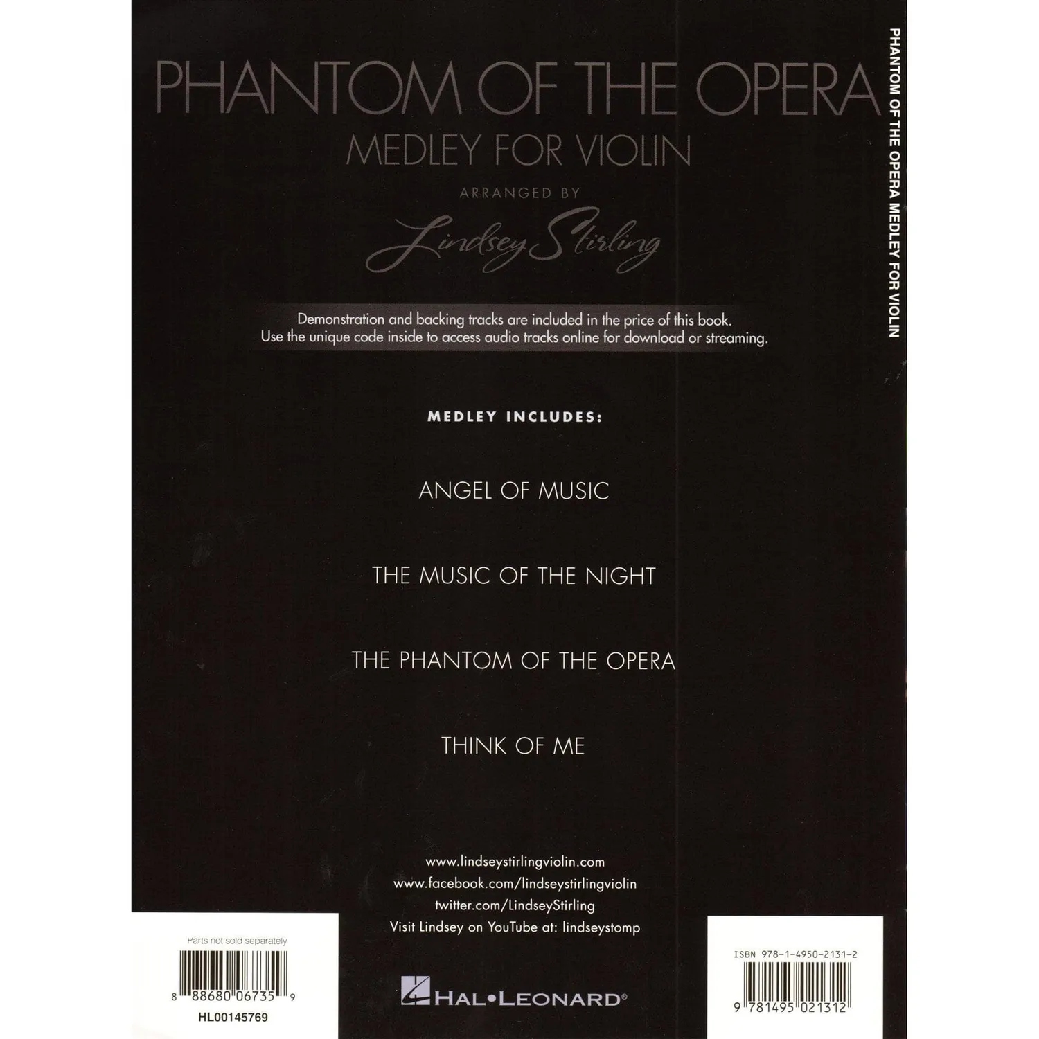 Hal Leonard Stirling Phantom Medley Violinnnoten Audio