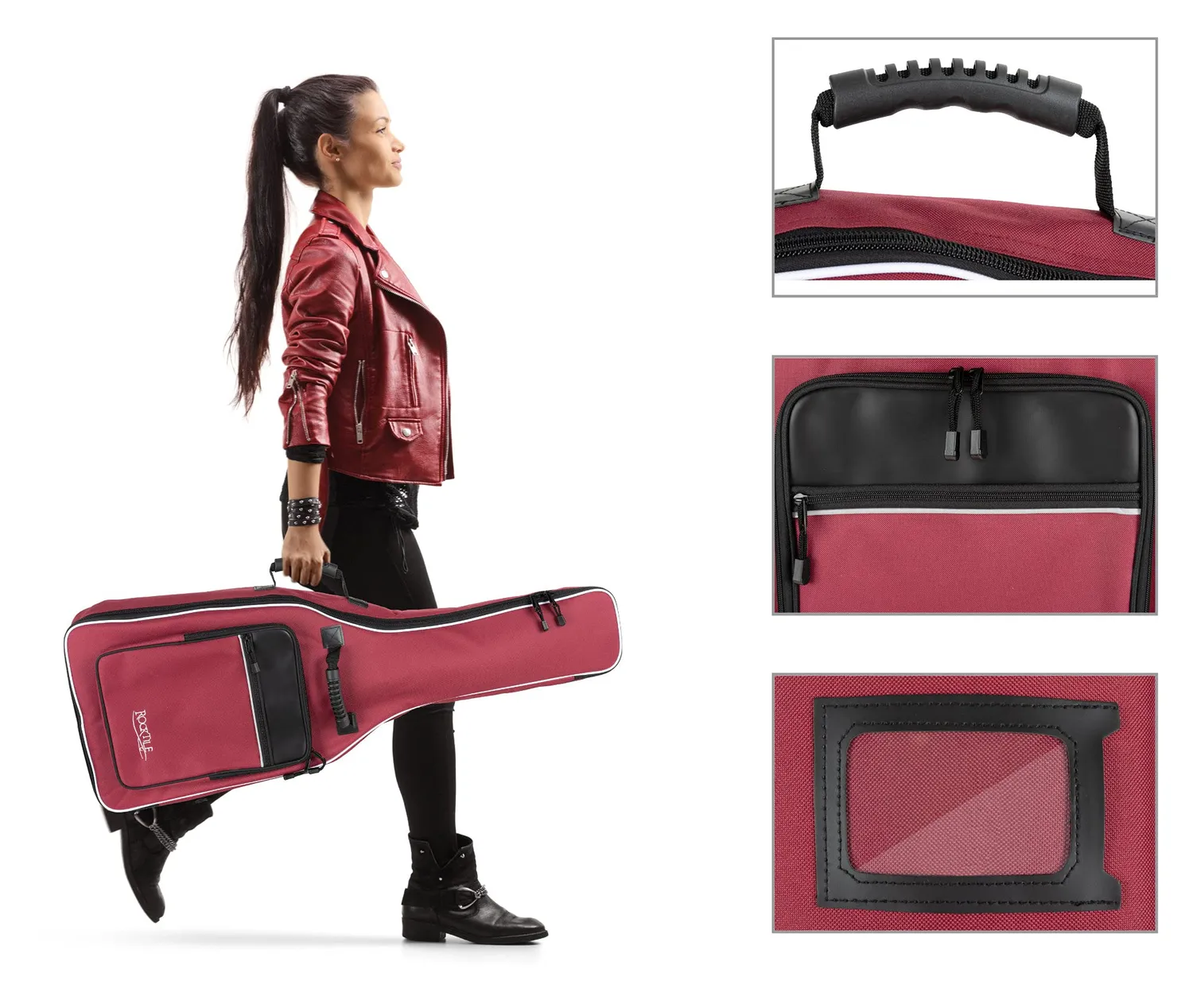 Rocktile Klassik-Gigbag 4/4 Rot wasserabweisend
