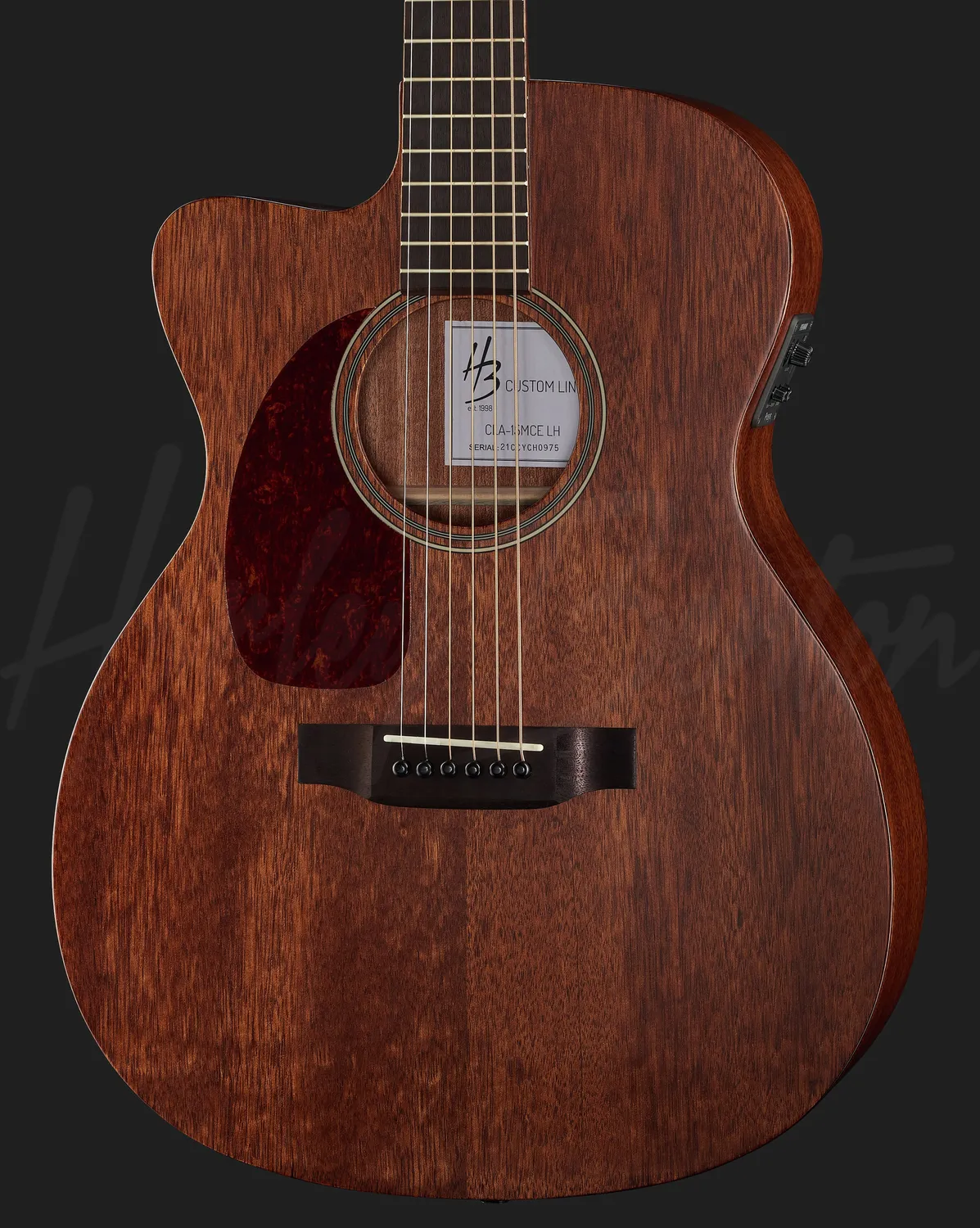 Harley Benton Custom Line CLA-15MCE Westerngitarre LH Mahagoni