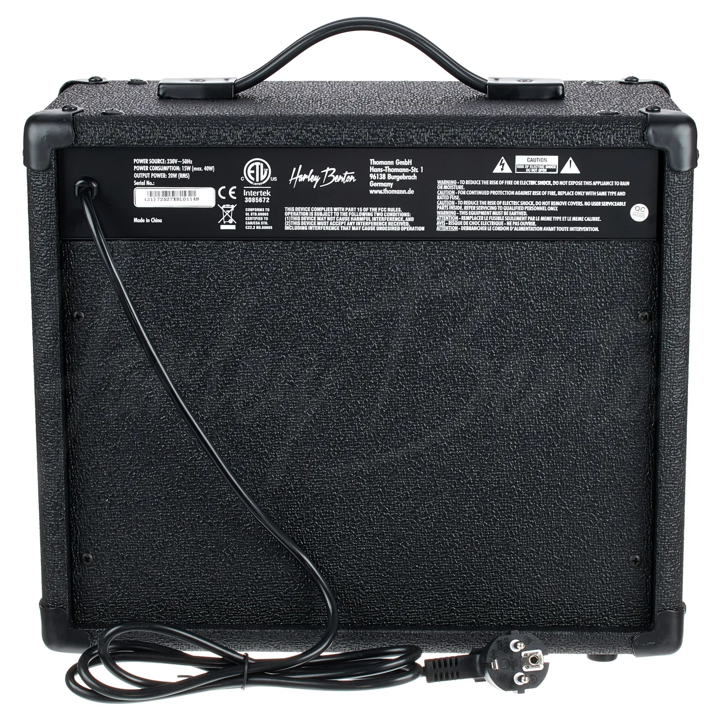 Harley Benton HB-20B Basscombo 20 Watt 8 Zoll