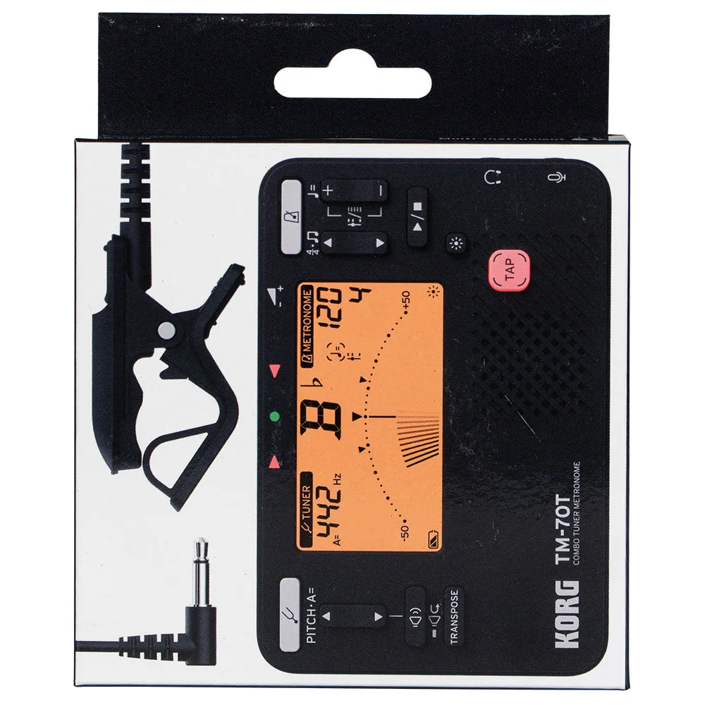 Korg TM-70T Stimmgerät-Metronom mit Clip