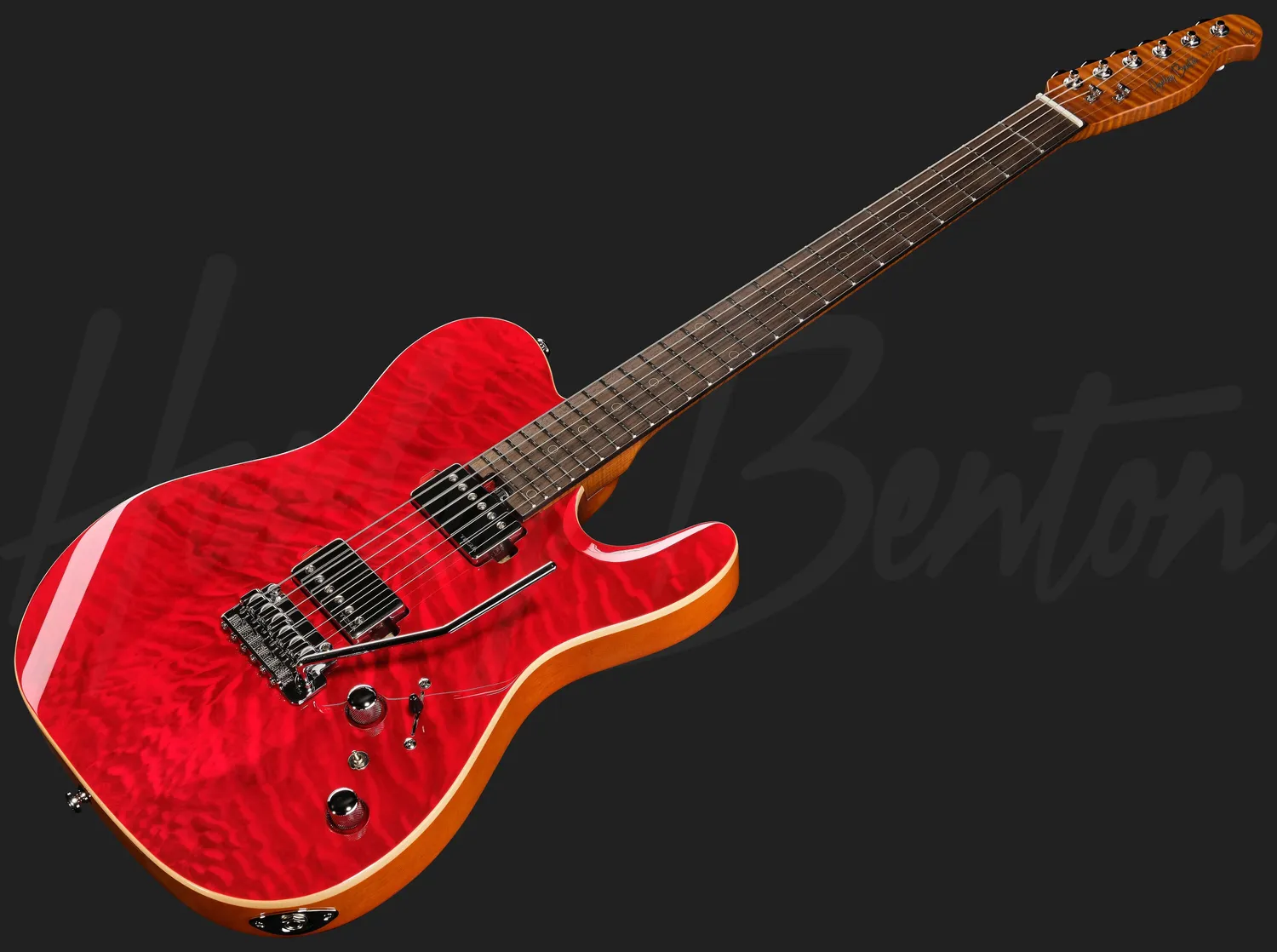 Harley Benton Fusion-T II HH RW QRB E-Gitarre Zebra