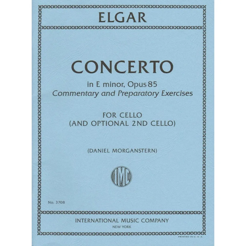 International Elgar Konzert e-moll Op. 85 Cellonoten mit 2. Cello