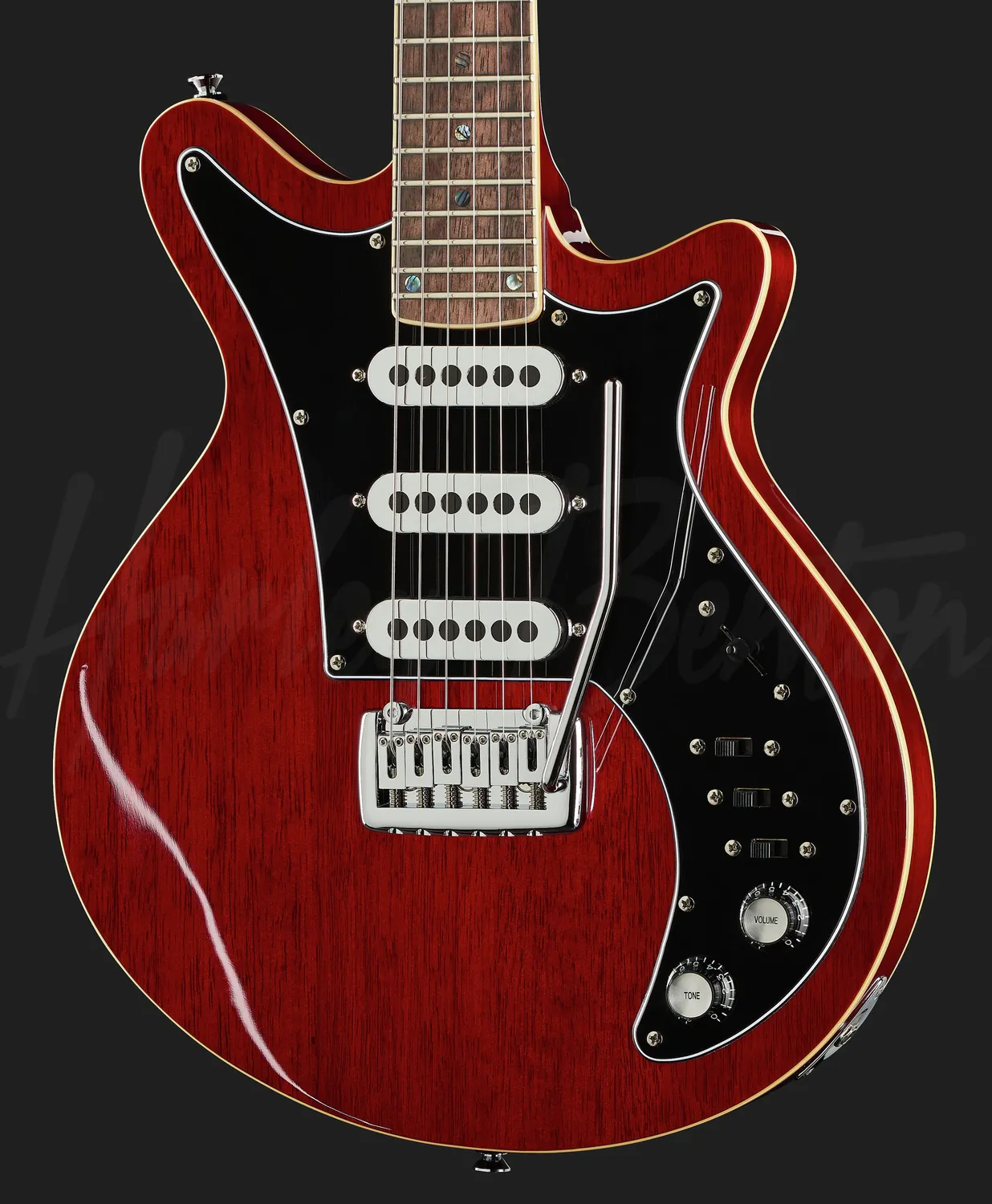 Harley Benton Standard Series BM-75 E-Gitarre Rot Mahagoni