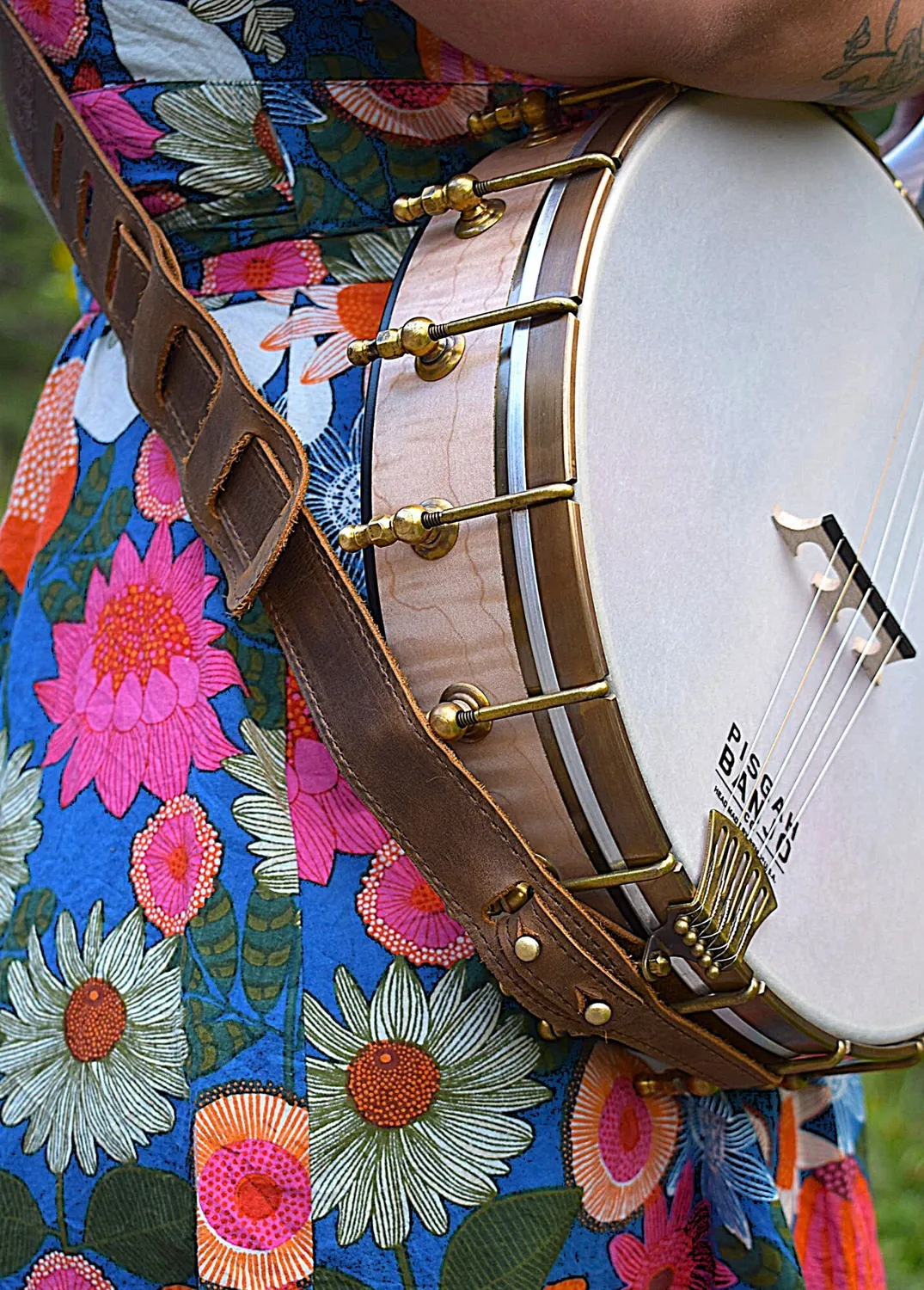 Pisgah Sawyer Strap Banjo Gurt Leder 5 cm Crazyhorse