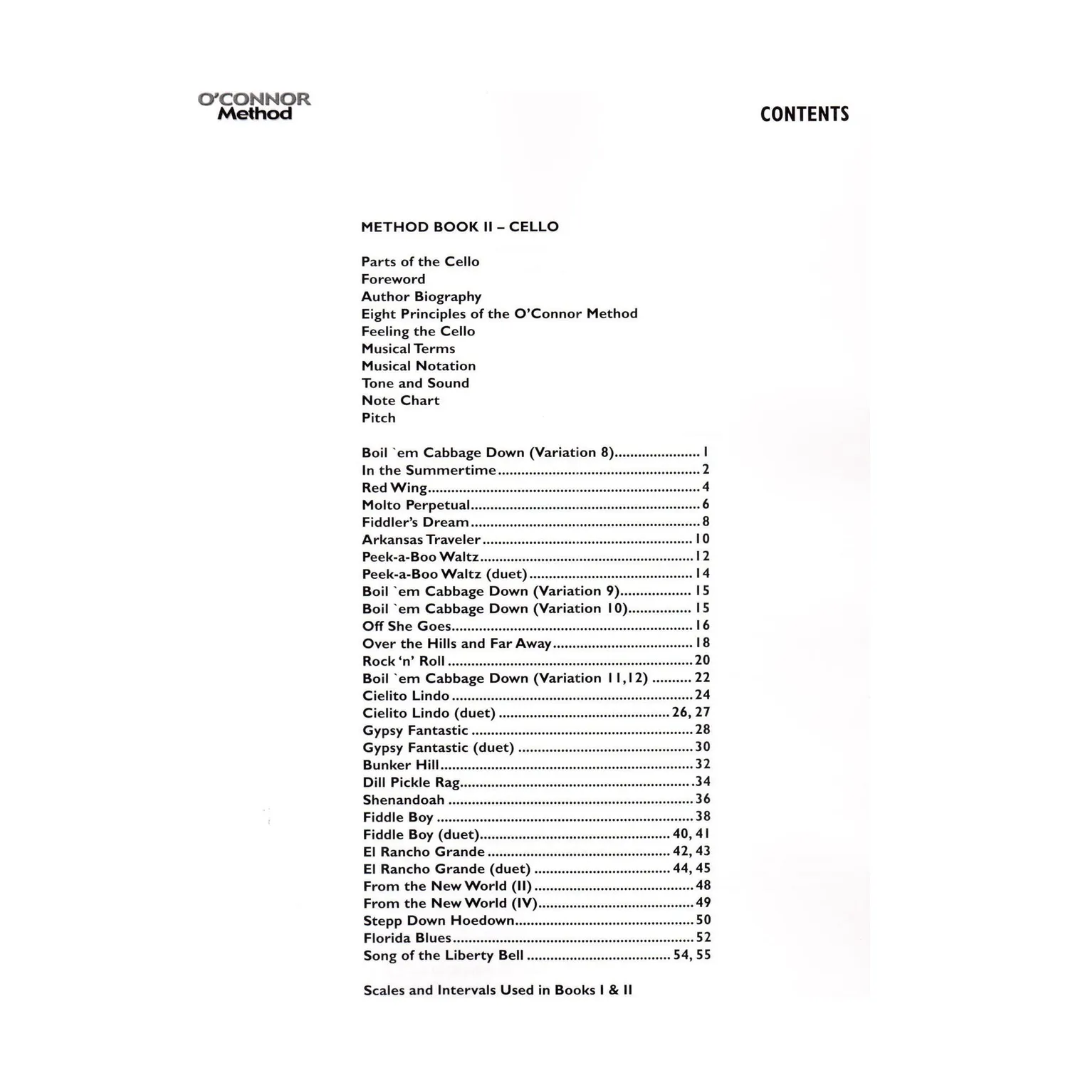 Shar Music O'Connor Cello Method Book II Noten Cello