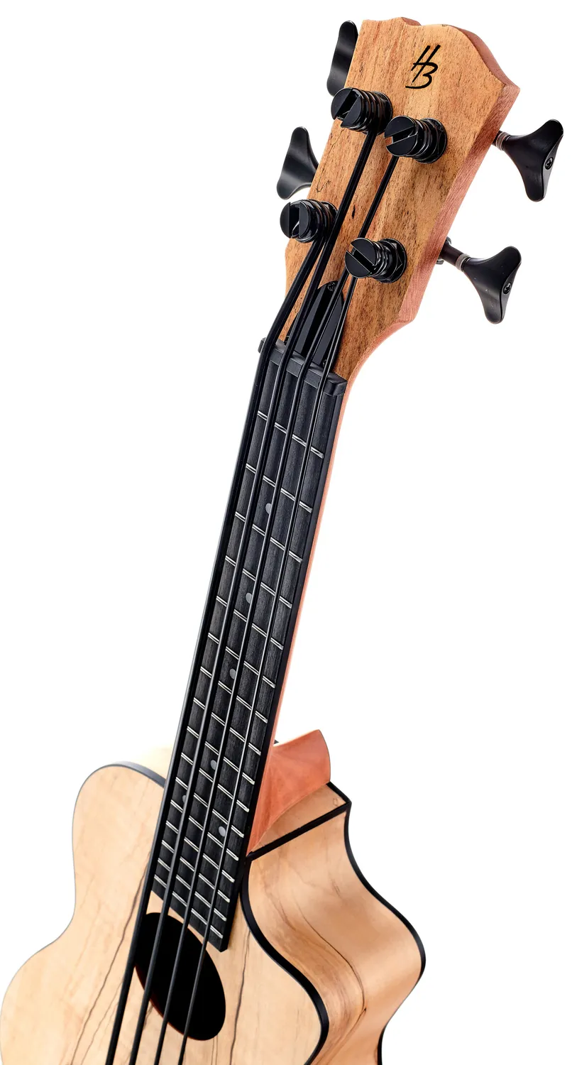 Harley Benton Standard UkeBass U-Bass Geflammter Ahorn EQ