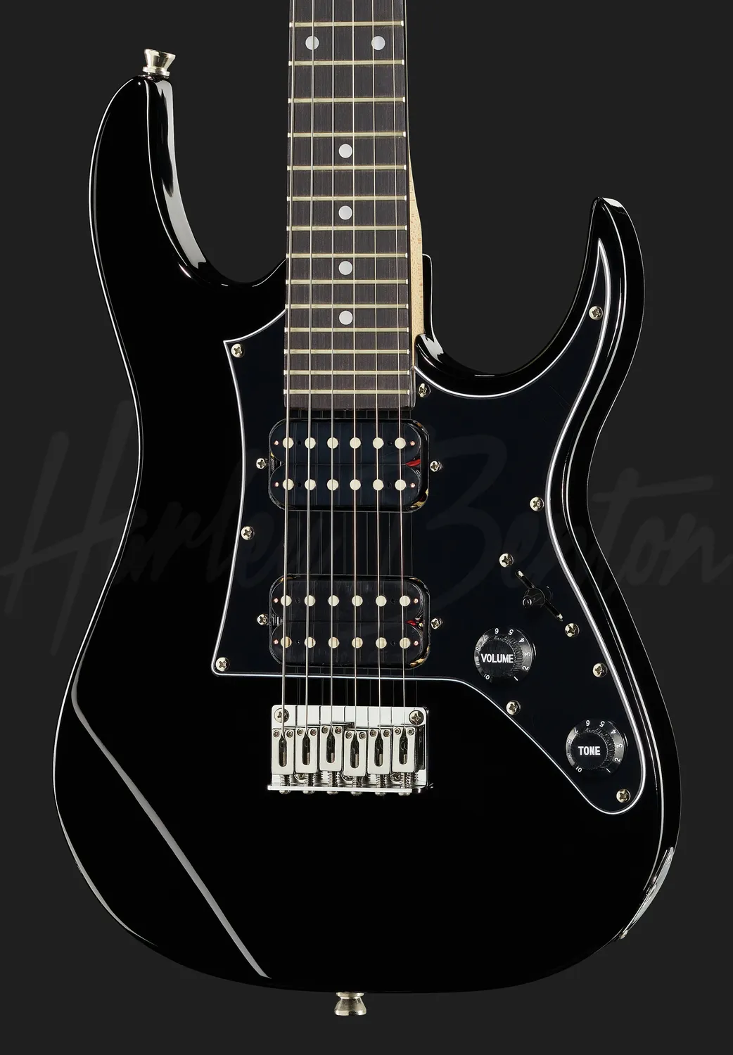Harley Benton Student Series RG-Junior BK E-Gitarre schwarz 3/4