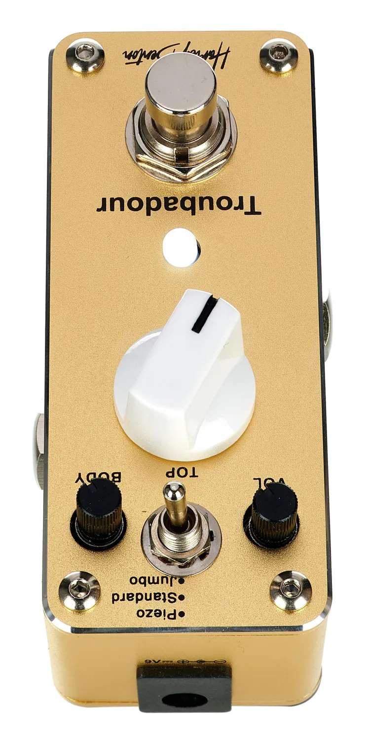 Harley Benton MiniStomp Troubadour Effektpedal Akustik-Sound