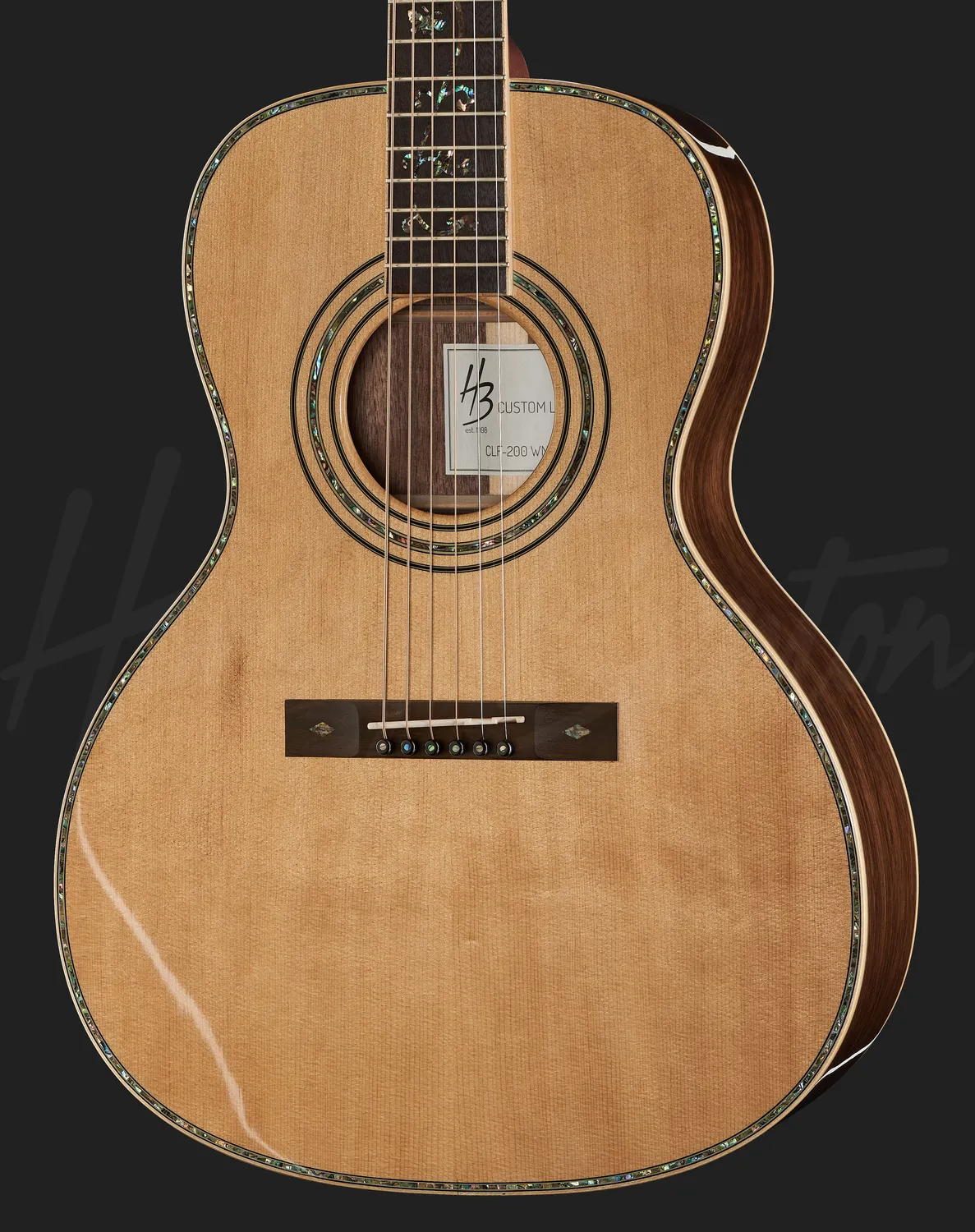 Harley Benton Custom CLF-200 WN Parlour-Gitarre Walnuss