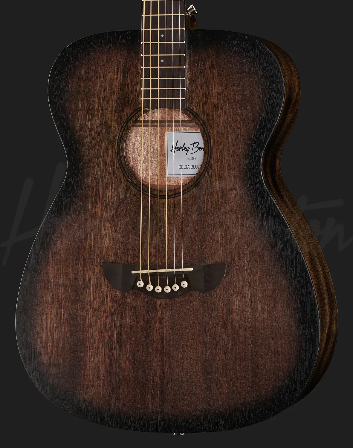 Harley Benton Delta Blues O Bluesgitarre Mahagoni