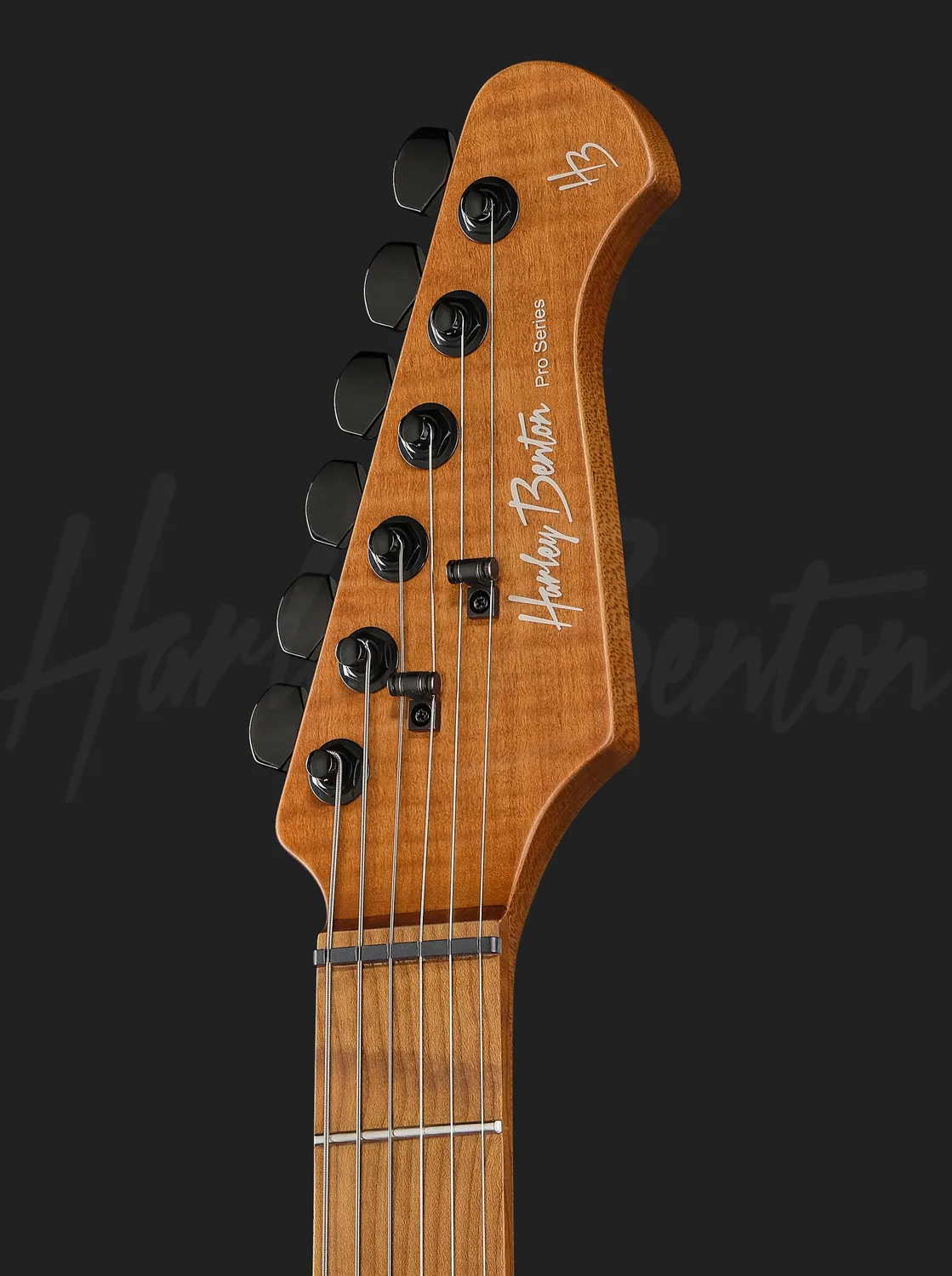 Harley Benton Progressive Fusion-IV HSS MN E-Gitarre Black Metallic
