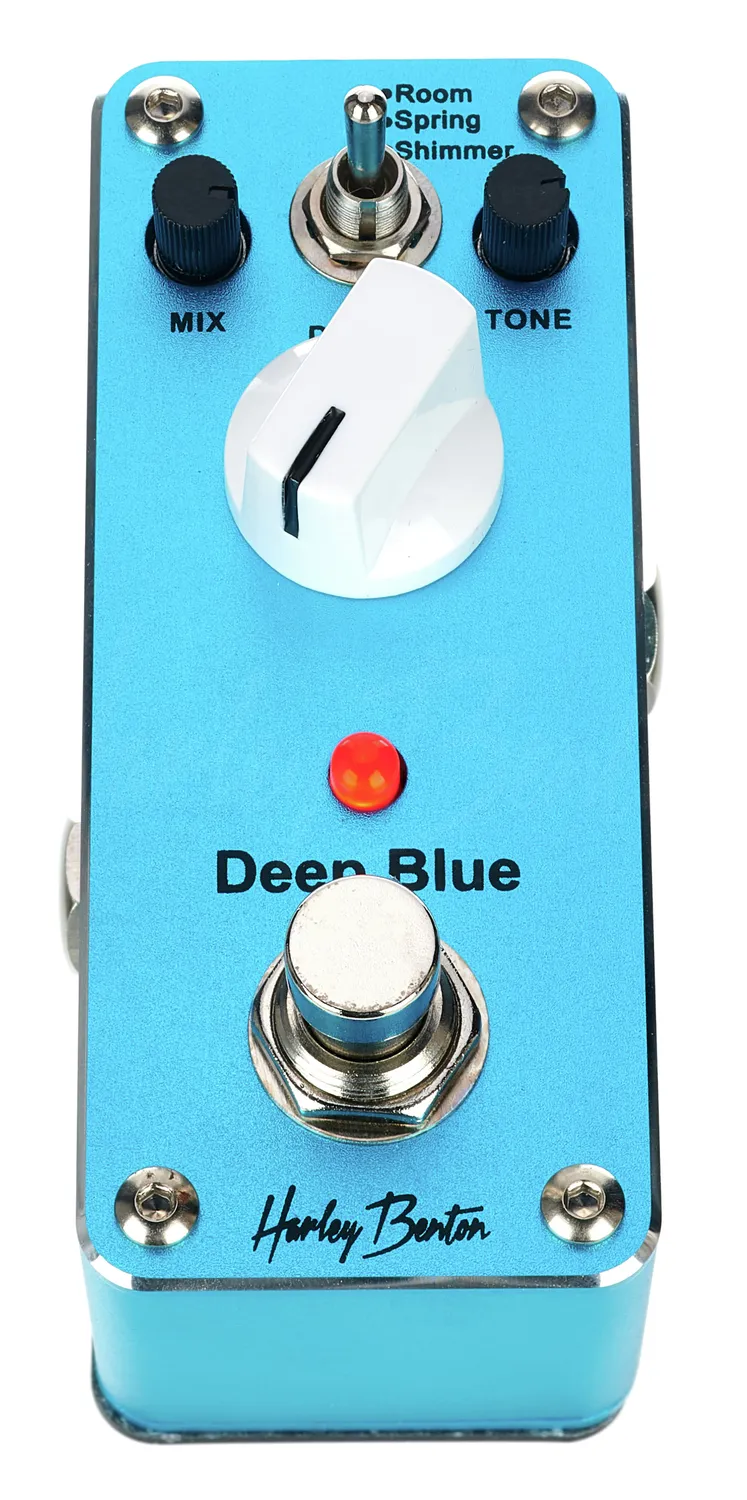 Harley Benton Standard MiniStomp Deep Blue Effektpedal Reverb