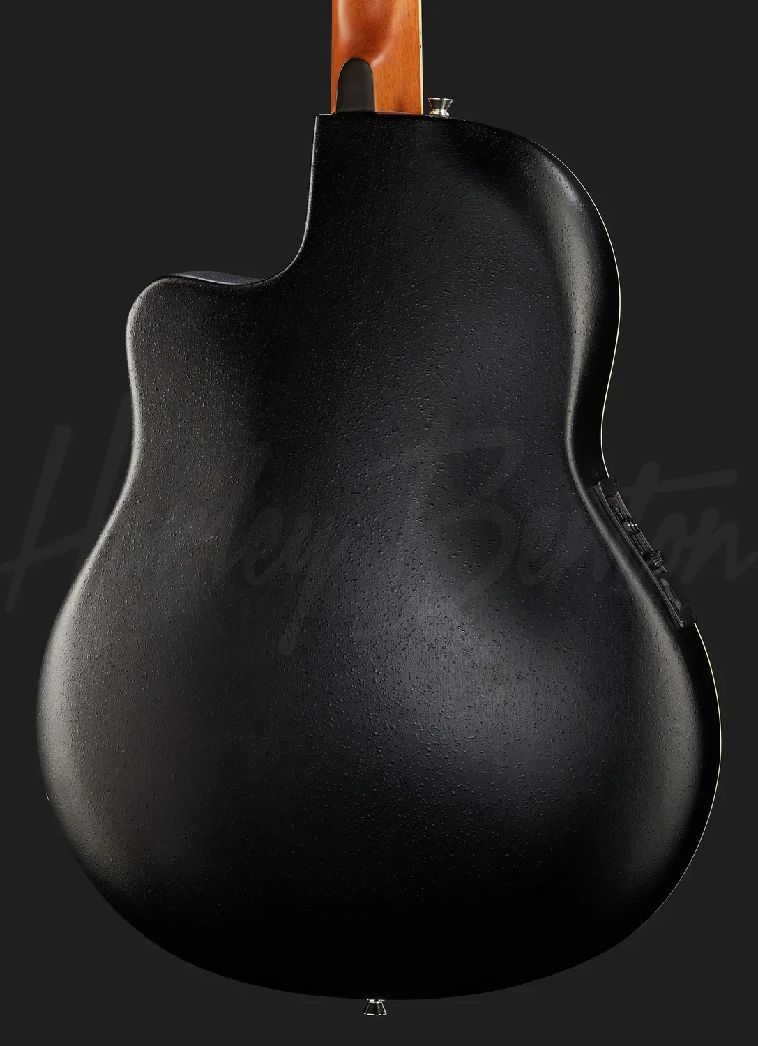 Harley Benton HBO-850BK E-Akustikgitarre Schwarz