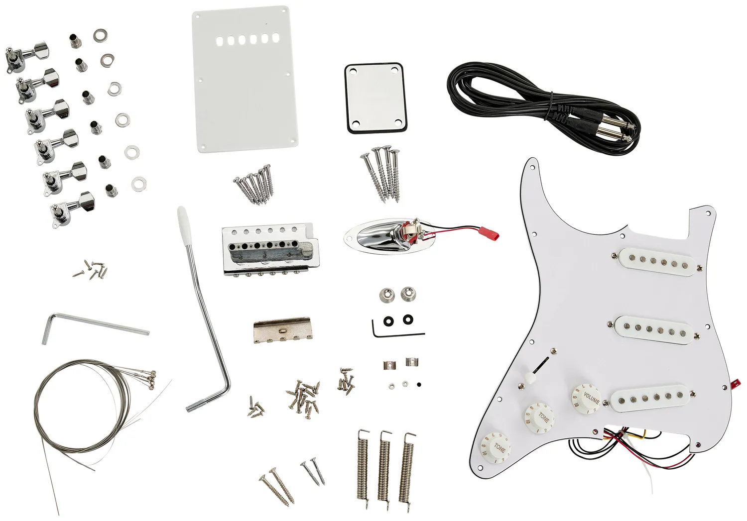Harley Benton ST-LH DIY-Kit E-Gitarren-Bausatz Linkshänder